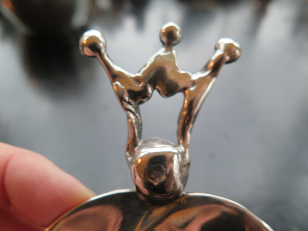 Silver Modern Napkin Ring with Crown Motif