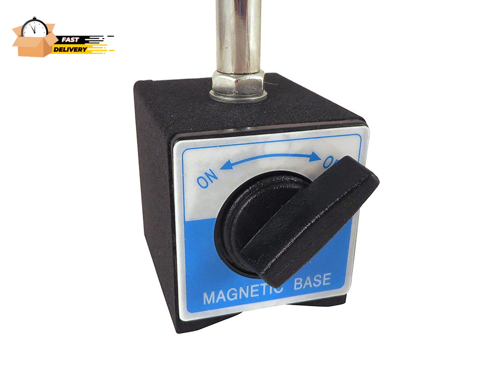 Magnetic Base Mag Base for Dial Test Indicator Fine Adjustment on off Switch V