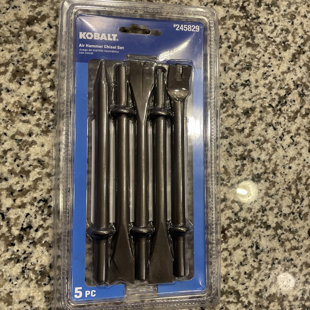 Kobalt Chisel 5pc Set #245829 NEW SEALED PNEUMATIC TOOL Chisel FREE SHIPPING