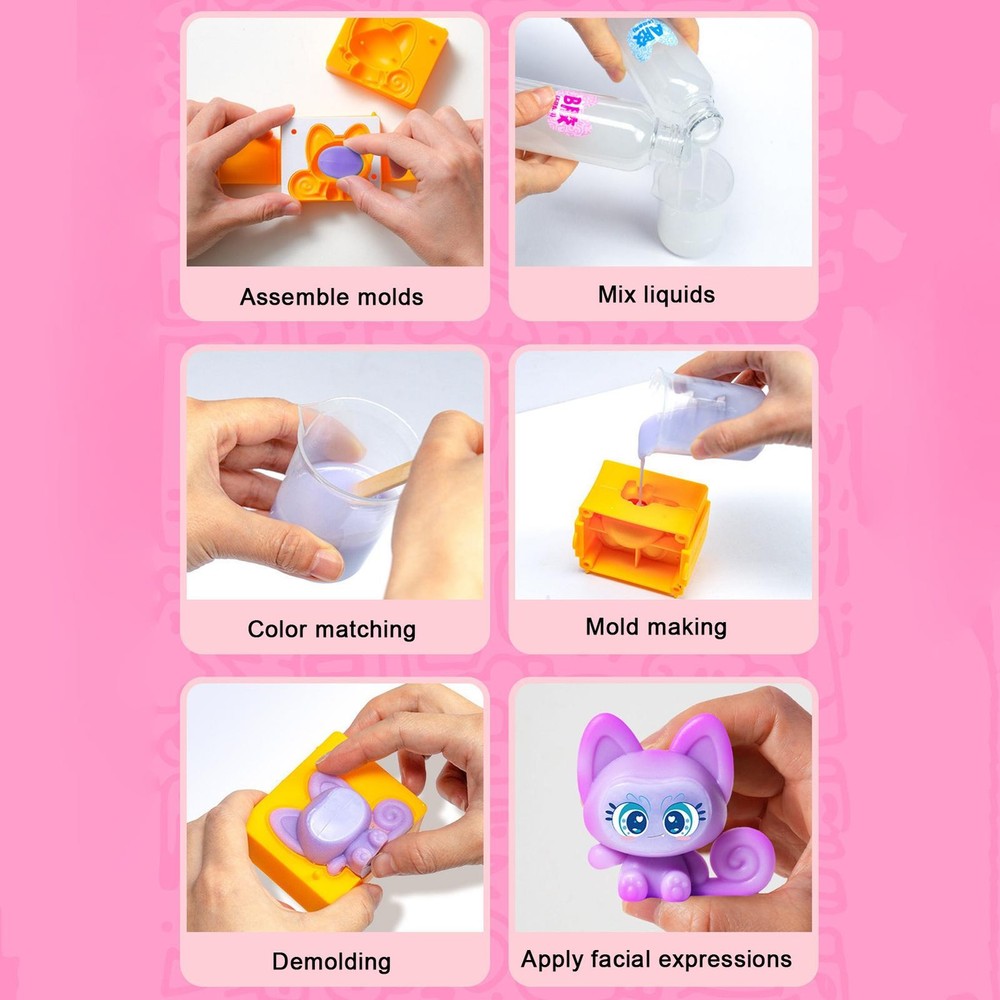 DIY Relief Funny Craft Kits Colored Squeeze Toy Material Kit