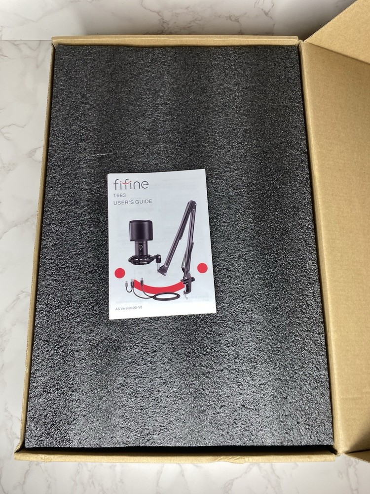 FIFINE USB C/A Gaming Microphone Kit Dynamic Streaming Mic for PC Computer T683