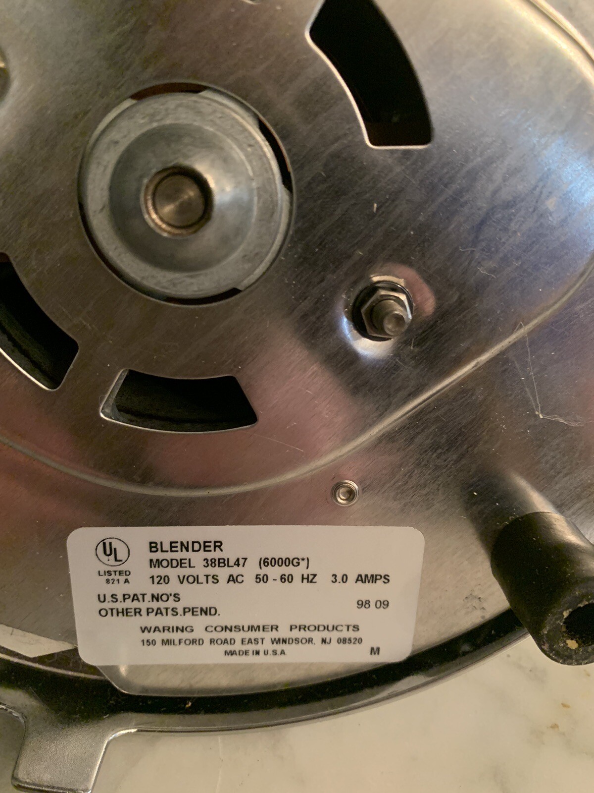 Pre-Owned WARING 60yr Anniversary Chrome Addition 2 Speed Heavy Duty Blender