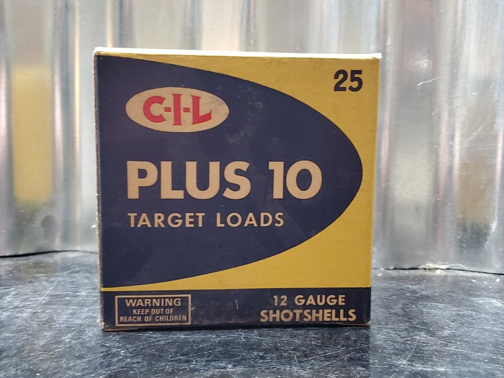 Wards C-I-L Plus 10 Target Loads 12 GA Shotgun Shells Empty Box