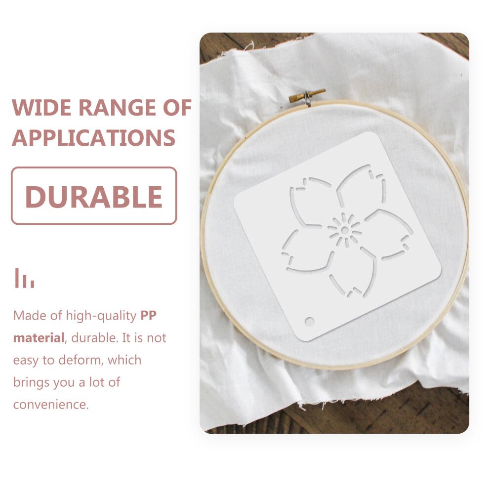 6PCS Flower Design Patchwork Stencils Patchwork Template Quilting Stencils