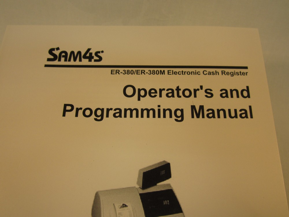 Programming Book for Sam4s Cash RegisterS