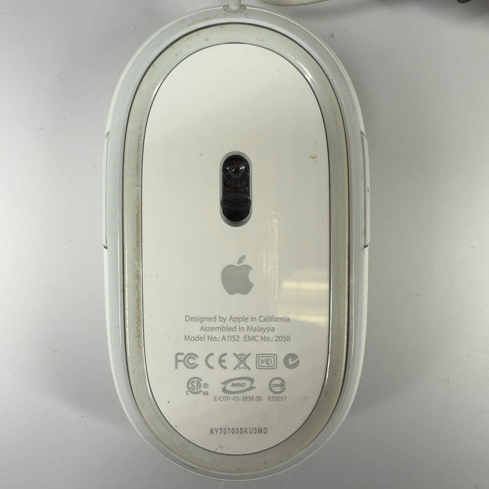 Apple Keyboard and Mighty Mouse A1048 A1152 White