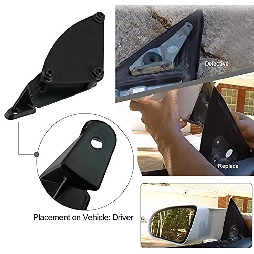 Driver Side Mirror Support Mount Bracket Black Metal Compatible with1993-2002