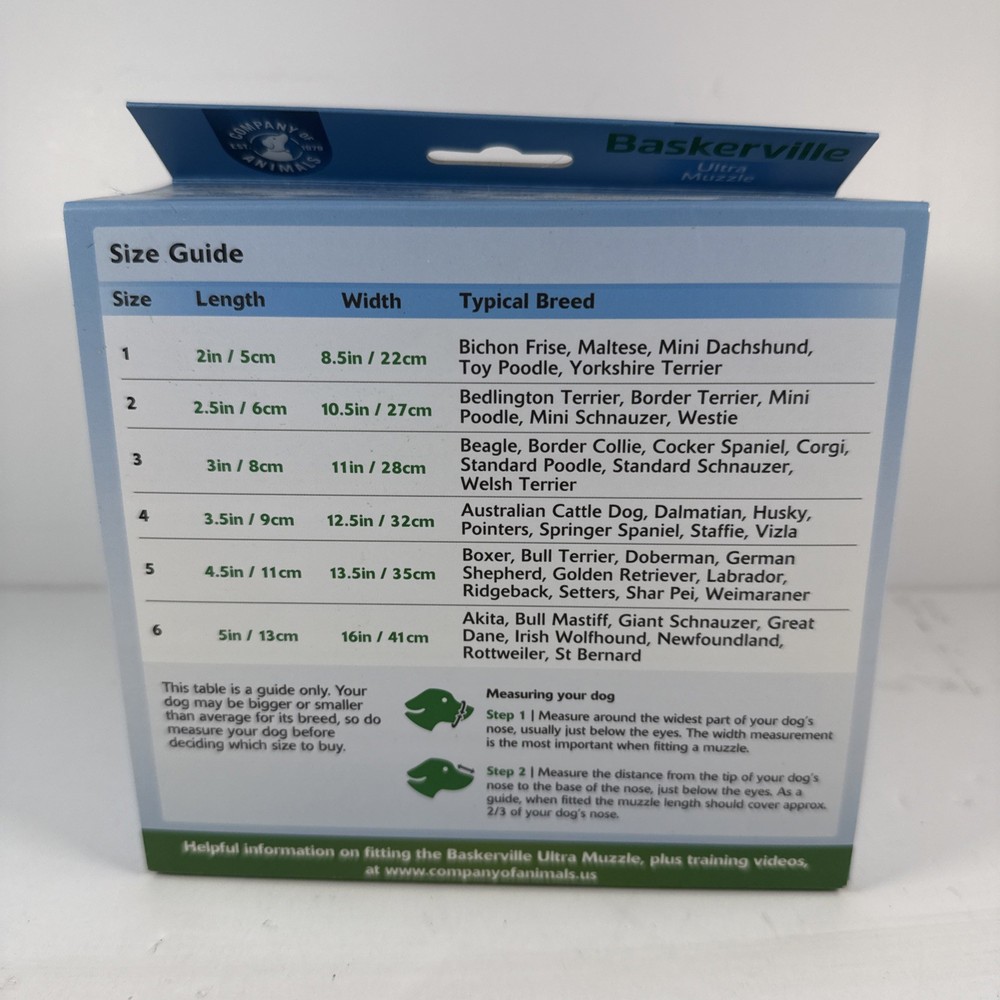 Baskerville Ultra Muzzle Size 5 Black New ✅