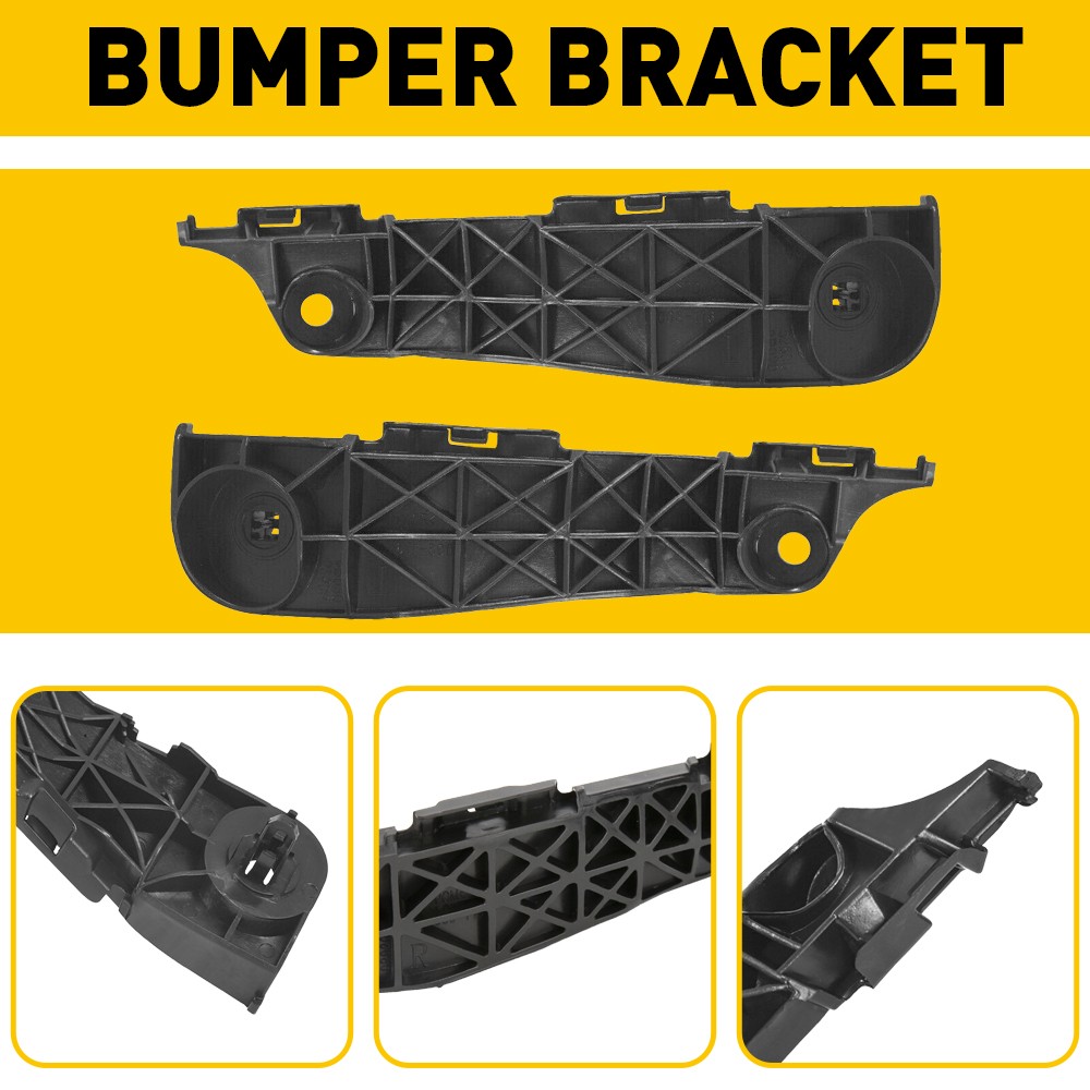 For RAV4 Bumper 2006-2012 Bracket Retainer Front Pair Beam Mount Support 2PCS
