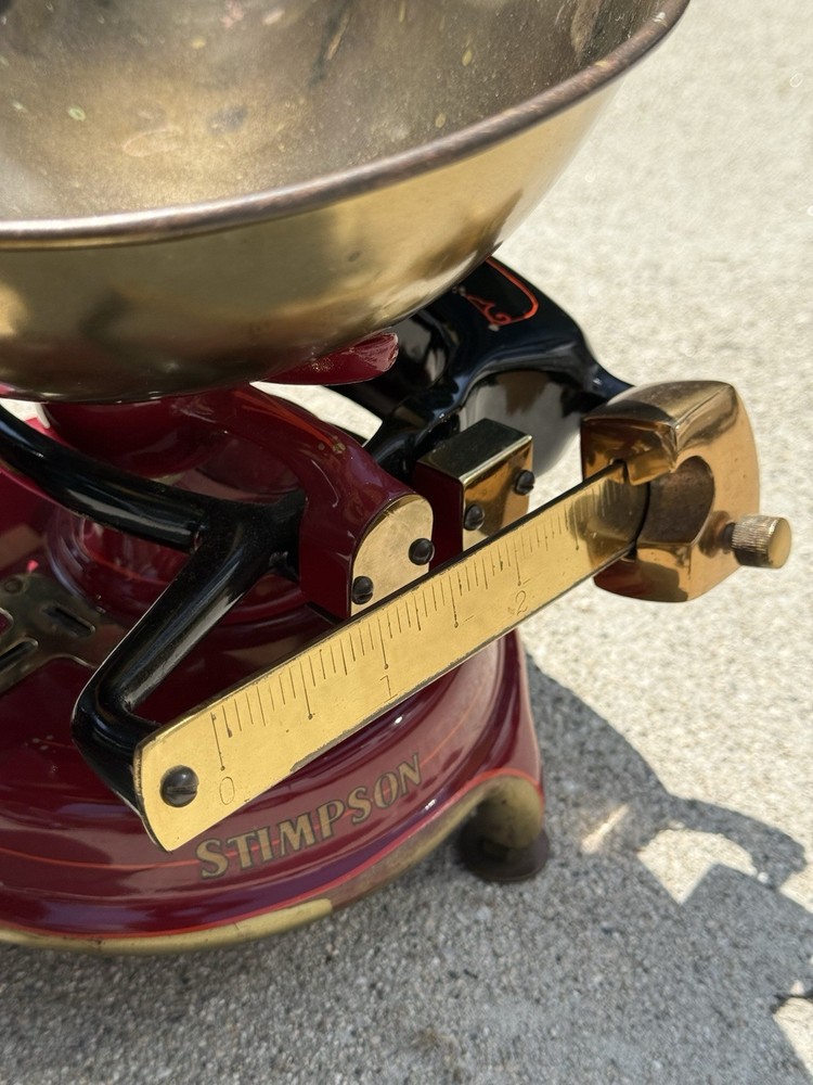 Antiques Stimpson Three Pound Off Set Computing Candy Scale circa 1900's