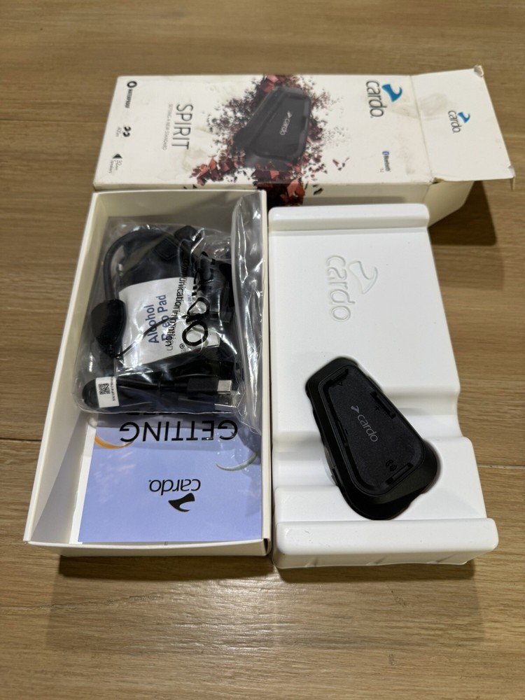 Cardo Spirit 2-Way Bluetooth Motorcycle Intercom System Single Unit-SPRT0001