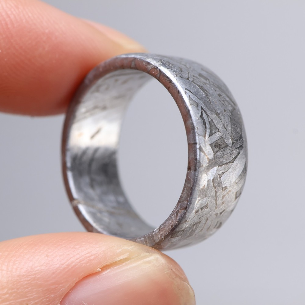 Meteorite Ring, Natural Muonionalusta meteorite,Personalized customization Ring