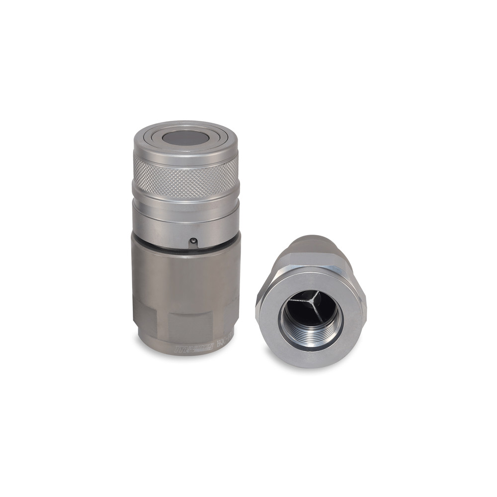 3/4″ Flat Face Hydraulic Quick Couplers Set - 3/4″ SAE Thread