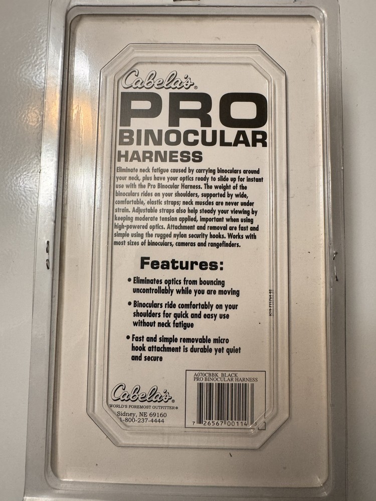Cabela's Pro Binocular Harness with Rangefinder Attachment Clip