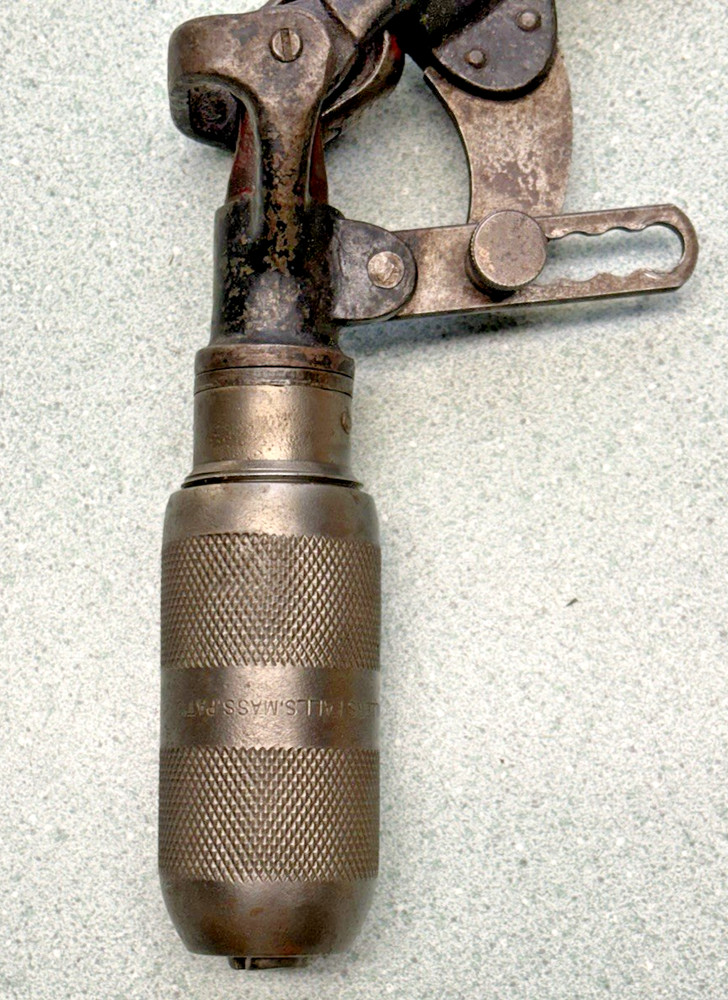 bit brace ANGLE DRILL ATTACHMNET MILLERS FALLS tool early model