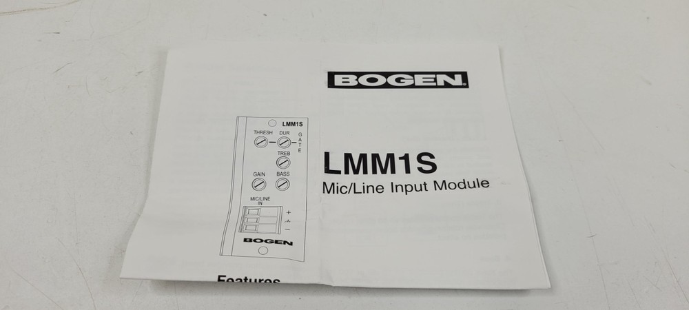 Bogen LMM1S Advanced Input Mic/Line Input Module BRAND NEW