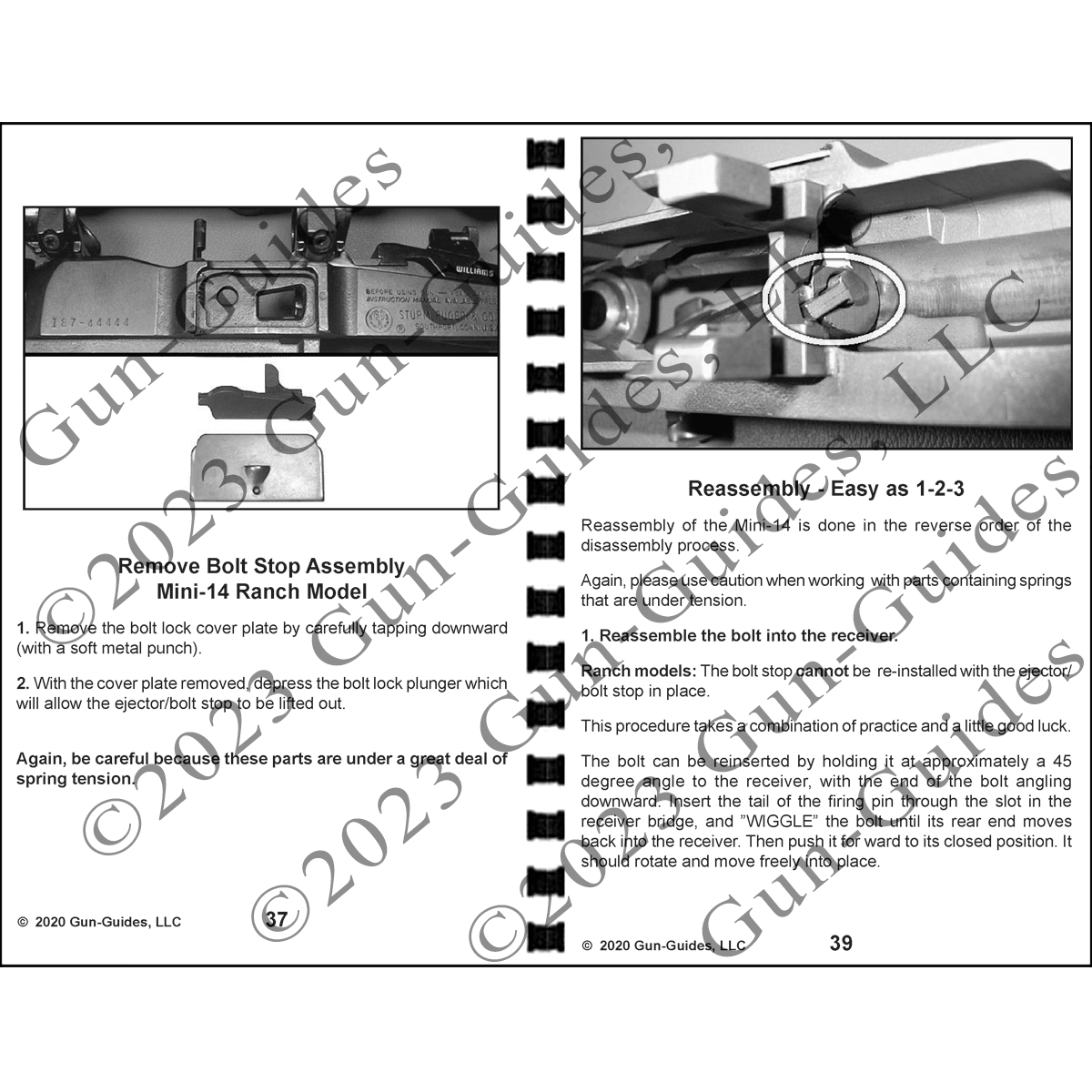 Ruger Mini 14 Manual Book Takedown 30 Deerfield Guide direct from Gun-Guides 223