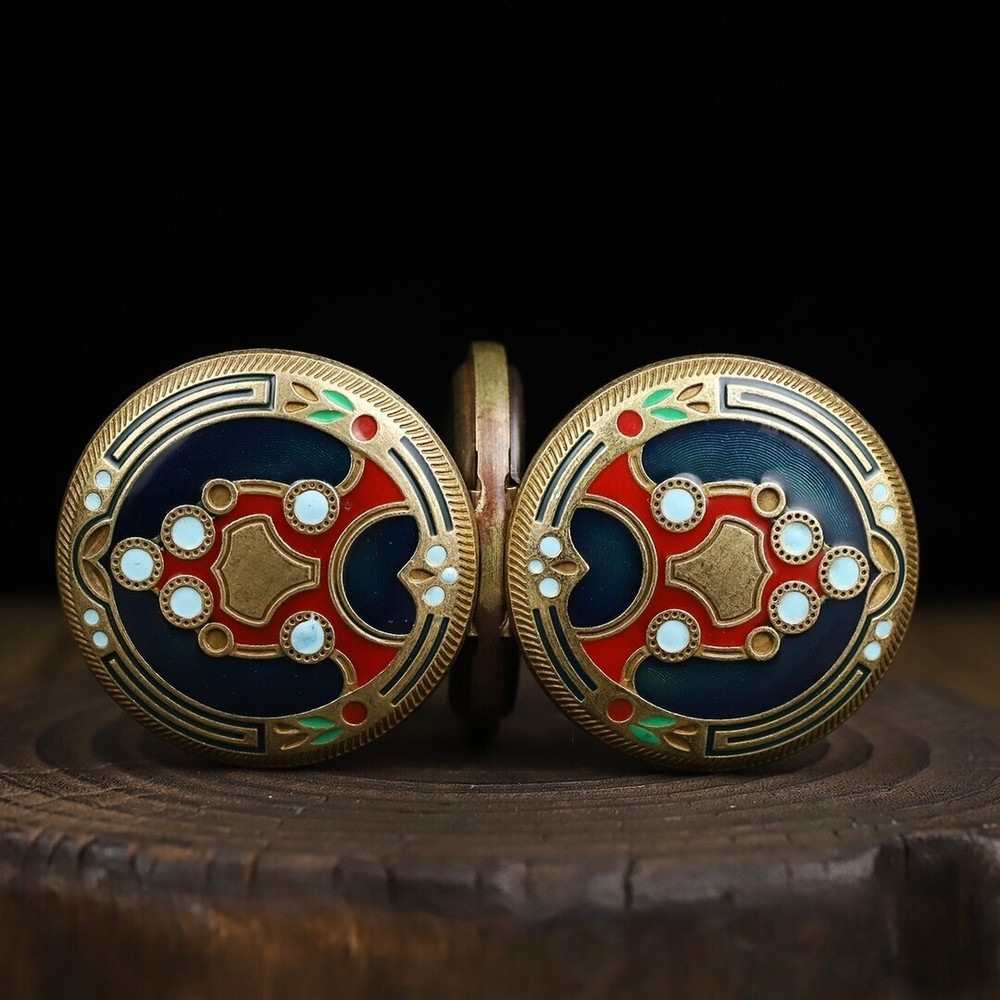 Double copper mechanical pocket watch