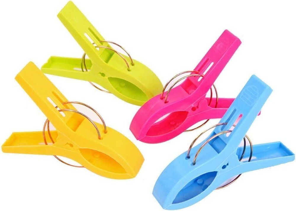 Danmu Beach Towel Clips, Clips for Multicolor-8pcs