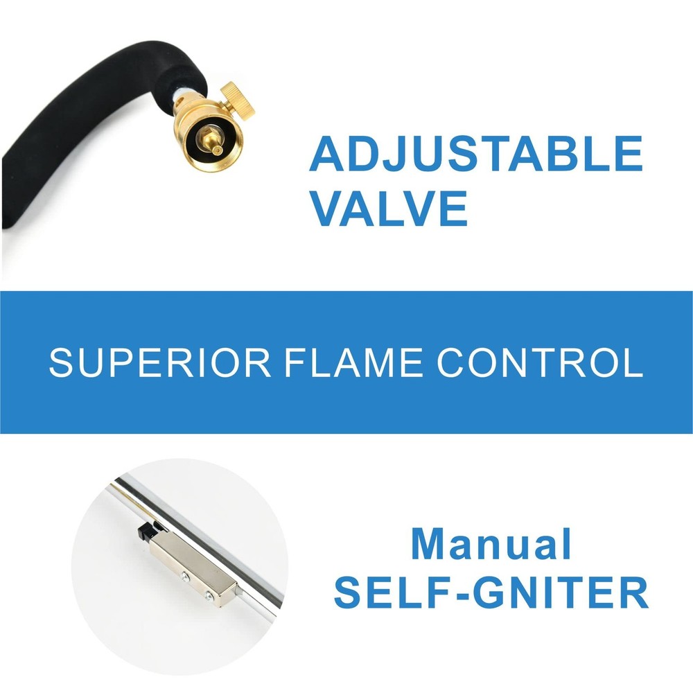 Propane Torch Weed Burner Propane Weed Torch with Turbo Trigger Push Button I...