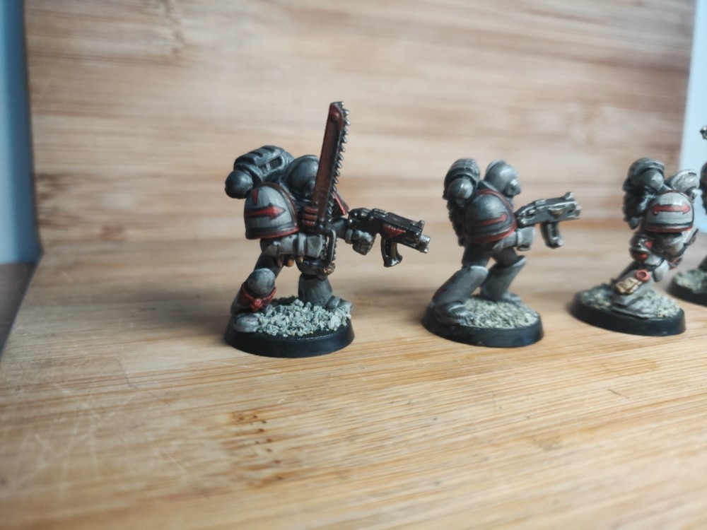 Space Marines 2nd Ed. Space Wolf Tactical Squad A Well Painted 40k X6