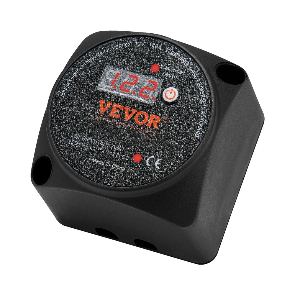 VEVOR Split Charge Relay Voltage Sense Relay 12V 140A Dual Battery Isolator