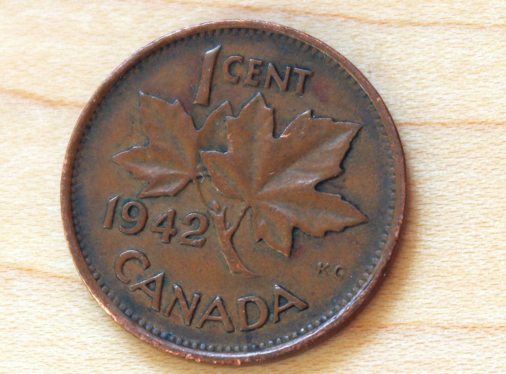 1942 Canada 1 Cent George VI