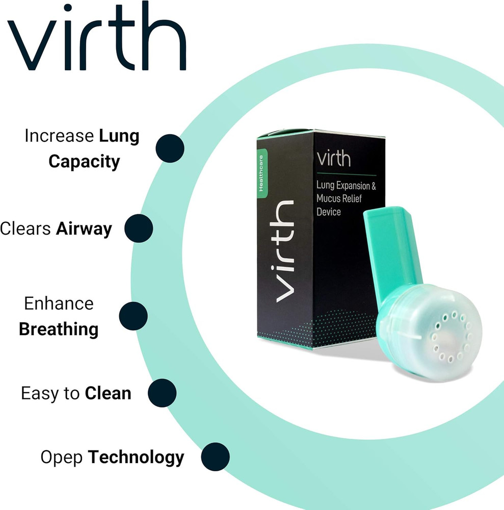 Mucus Relief Device by  - Breathing Exercise Device - Clear Lungs - Flutter V...