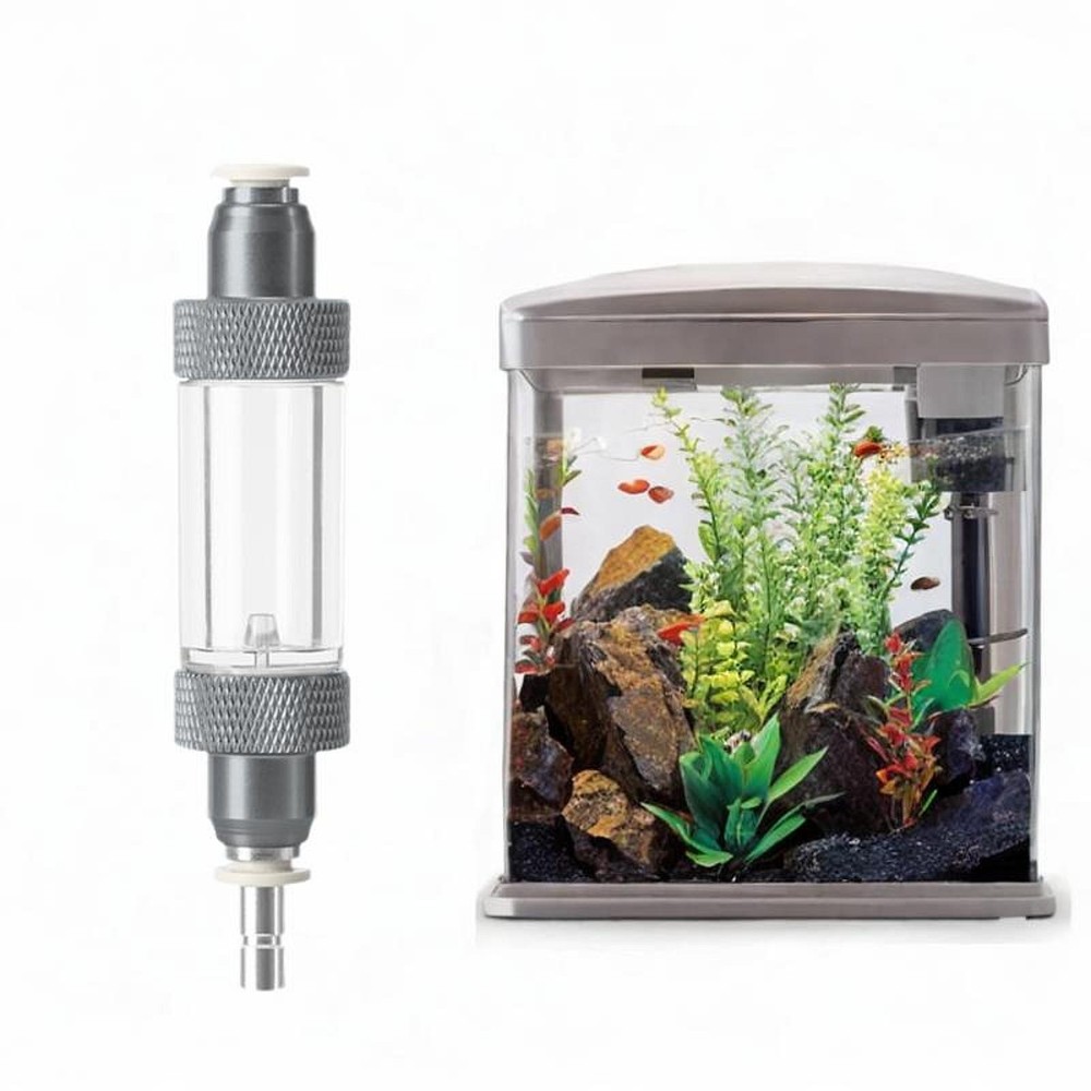 Aquarium CO2 Bubble Counter with Check Valves CO2 Diffuser for CO2 Generator