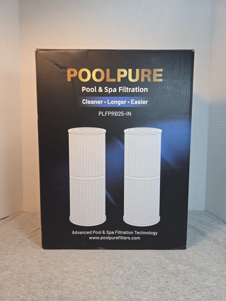 PoolPure Pool And Spa Filters. 2-pack- PLFPRB25-IN