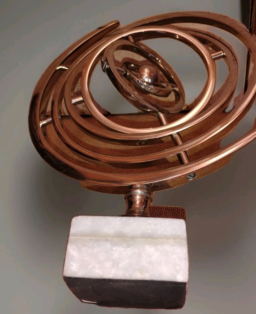 Decorative Metal Armillary Rotating Globe on Stand