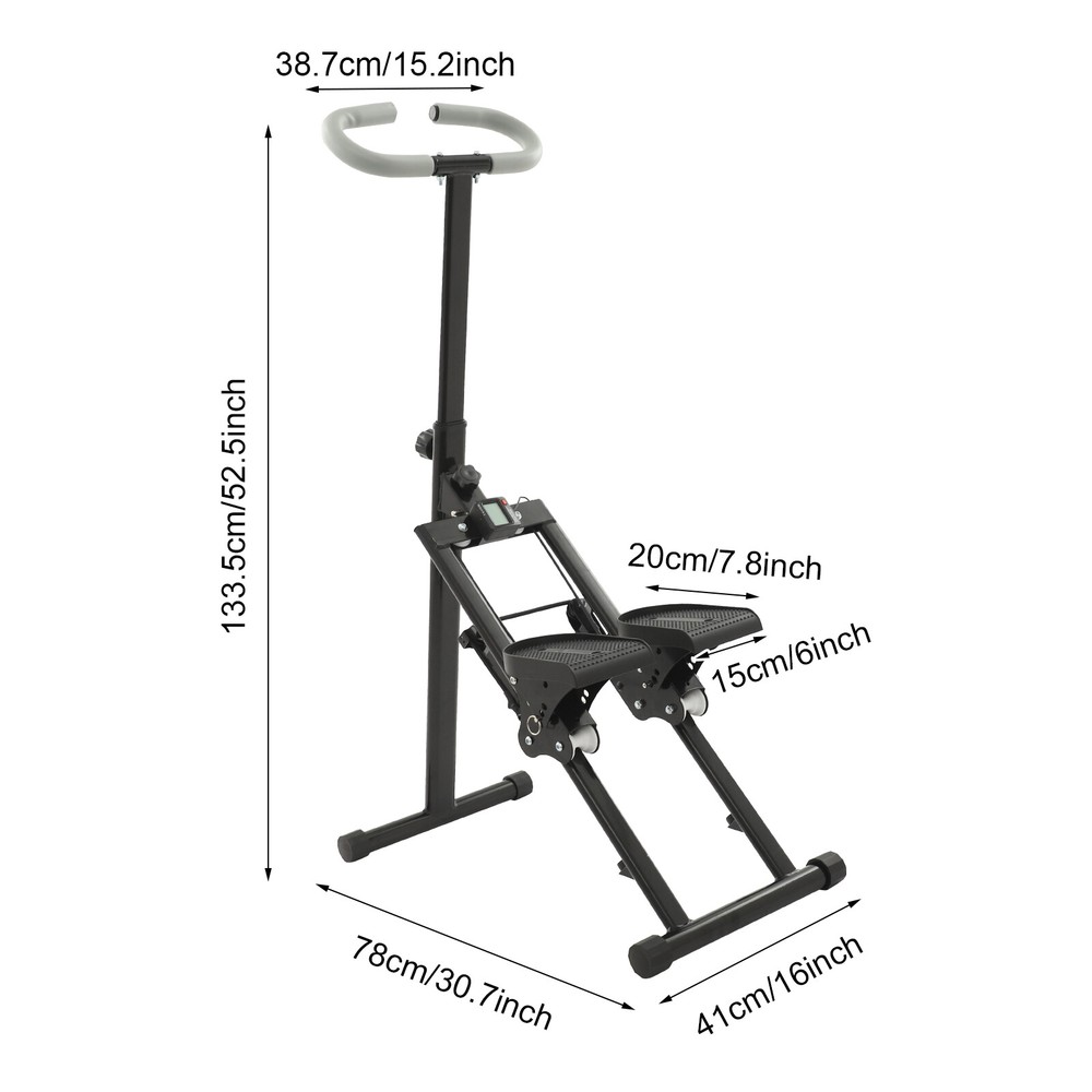Stair Stepper Foldable Vertical Stair Climber Full-Body Workout Stair Stepper