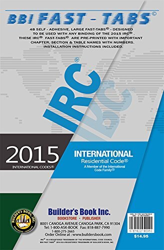 2015 International Residential Code Fast-Tabs by Builder's Book