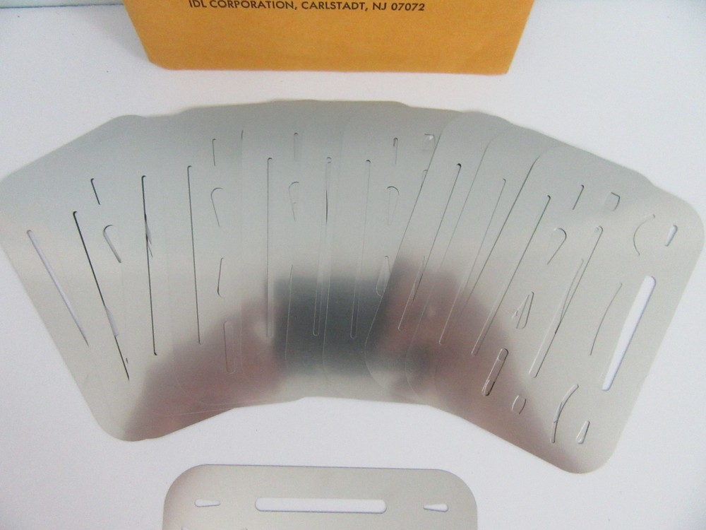 11 Military Issued Stainless Steel Erasing Shield Drawing Drafting Draftsman