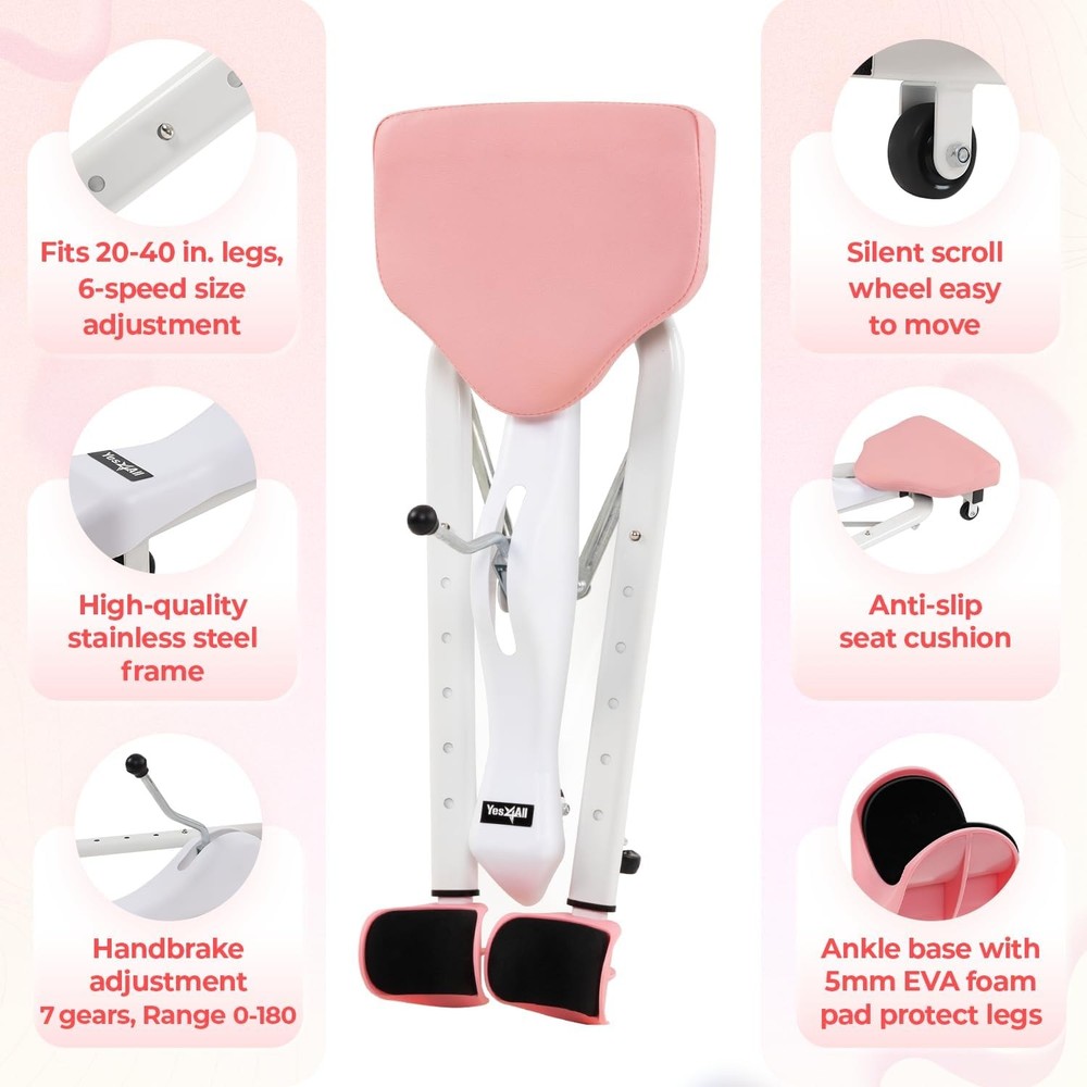 Leg Stretcher Split Machine Flexibility Versatile 330lbs Heavy Duty Narrow Wide