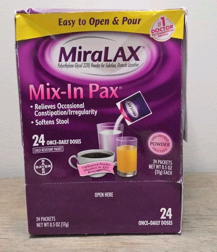 MiraLAX Laxative Powder - 24 Packets 09/2027