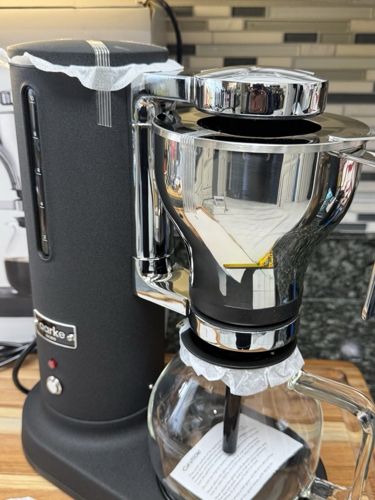 Aarke Coffee Maker Electric Drip Black Open Box Read! Chip On Plate