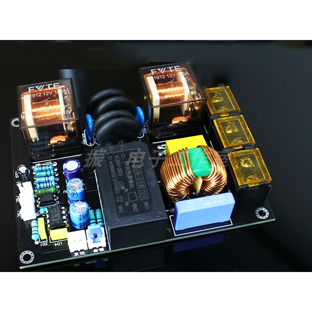 EMI power filtering plus soft start integrated Finished board Power amplifier