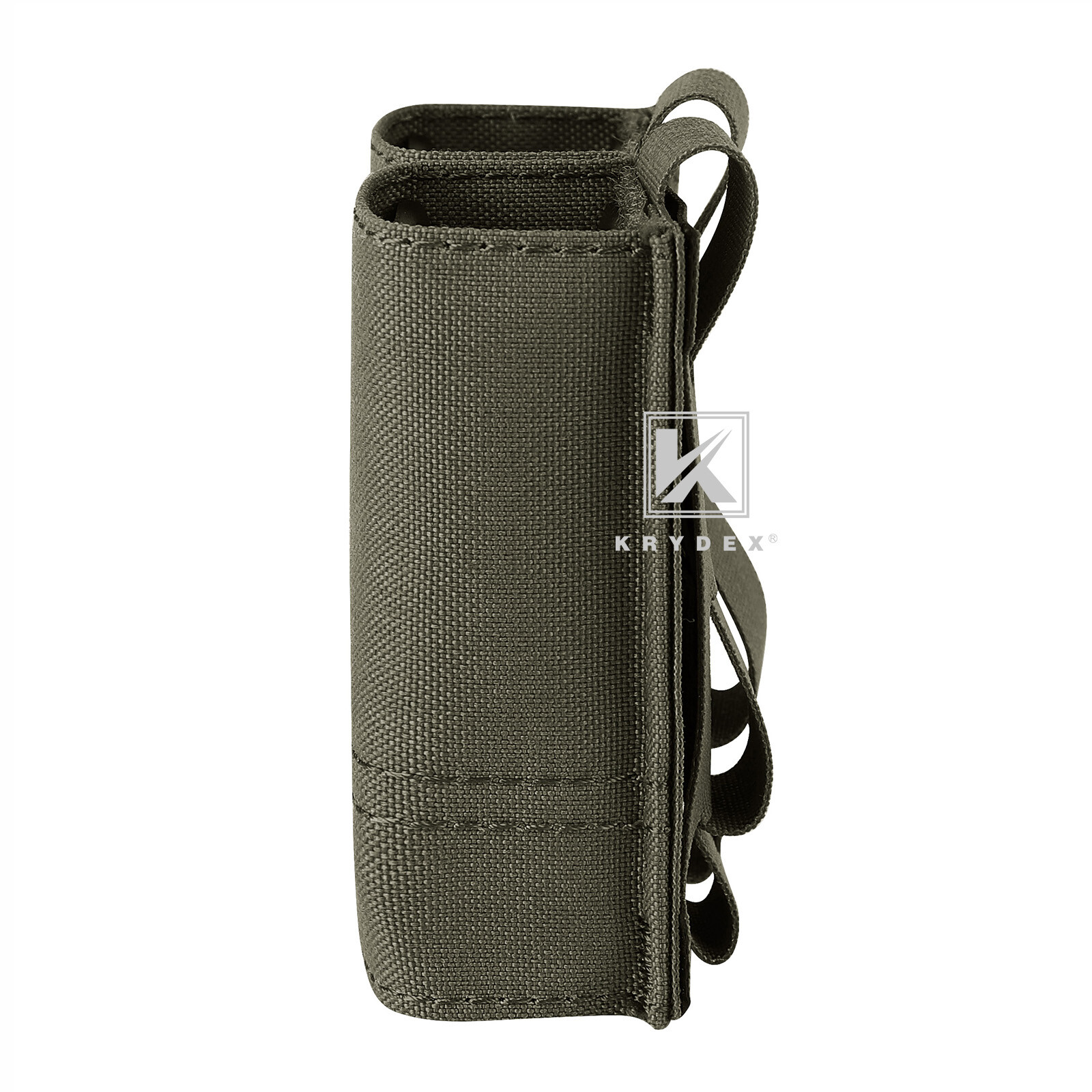 KRYDEX Tactical 9mm Pistol Magazine Pouch Mag Holder Duty Belt / MOLLE Mounted