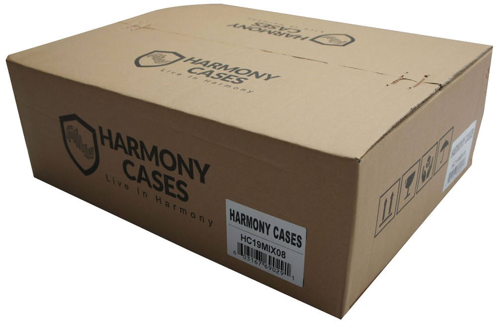 Harmony Cases HC19MIX08 Flight DMX Controller 8 Space 19" Rack Mount Custom Case