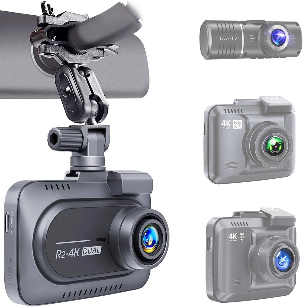 Dash Cam Holder with 360-Degree View - Compatibility with Most Dash Cams