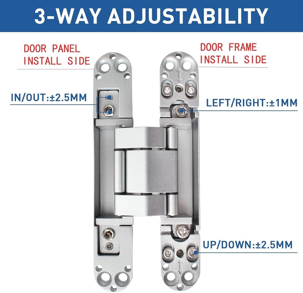 TamBee Invisible Hinges Hidden Door Hinges Concealed Door Hinges