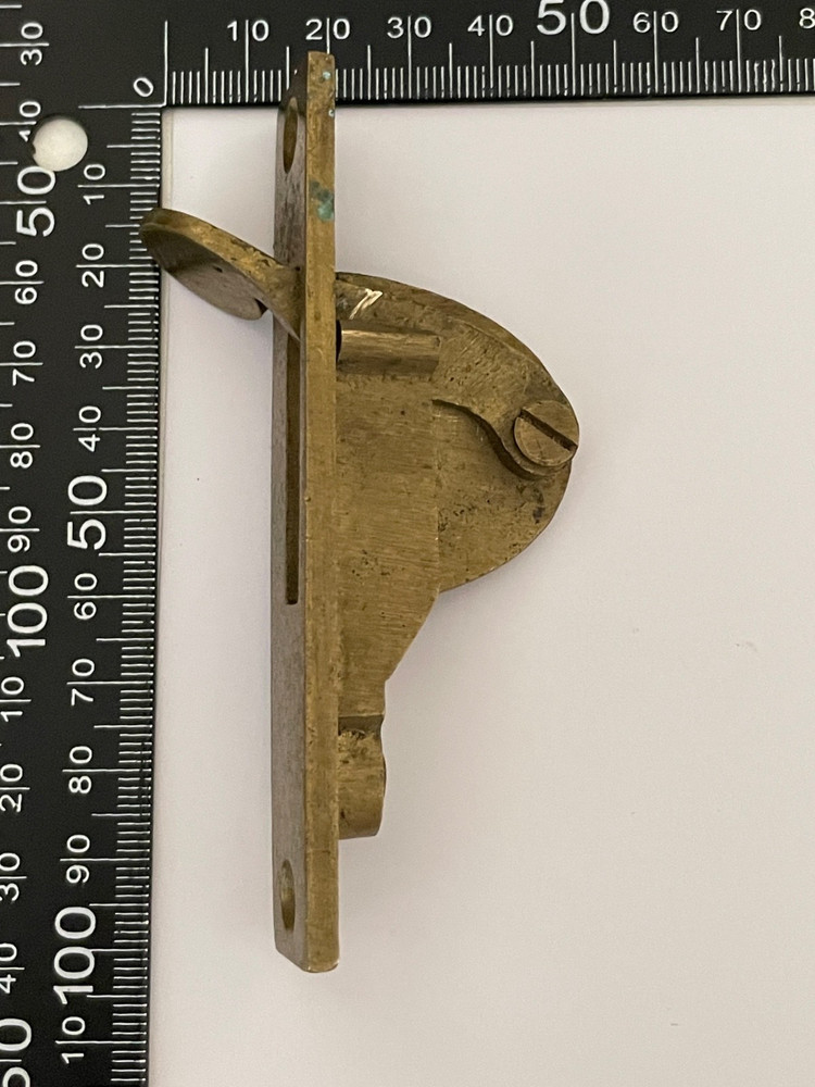 Antique Victorian Solid Brass Sash Window Catch Lock