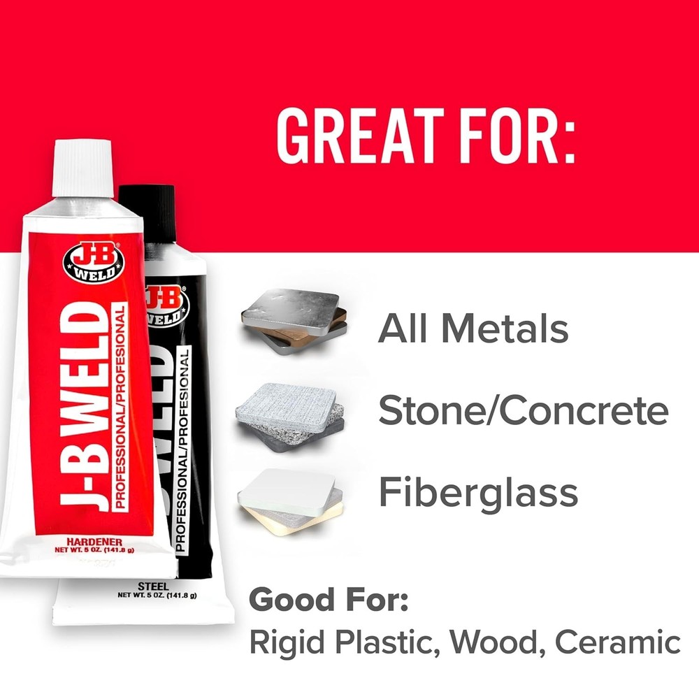 Professional Grade 10 oz Steel Epoxy - Strong, Waterproof Adhesive Solution