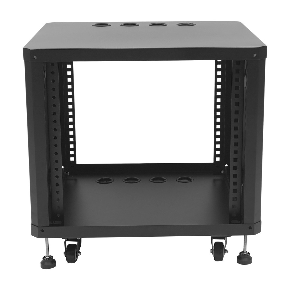 9U Audio Rack Stand Studio Rack Server Rack Audio Holder With Wheels ﻿Rectangle