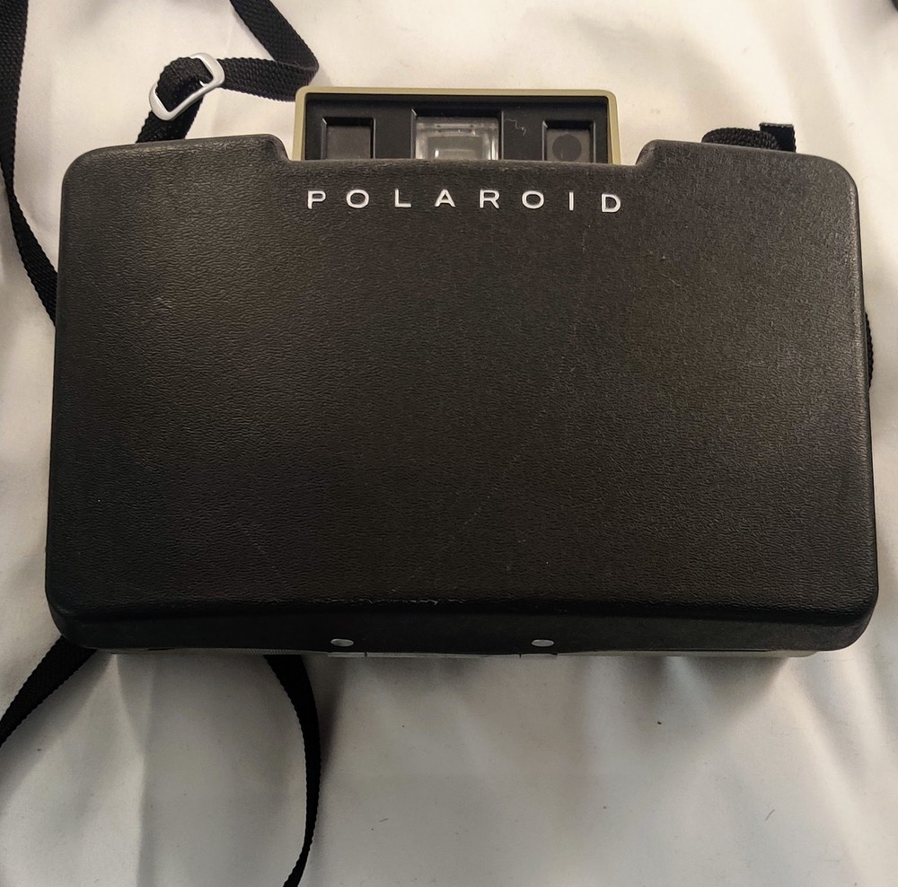 VINTAGE POLAROID COUNTDOWN M80 AUTO LAND CAMERA with Flash Assembly..(Untested)