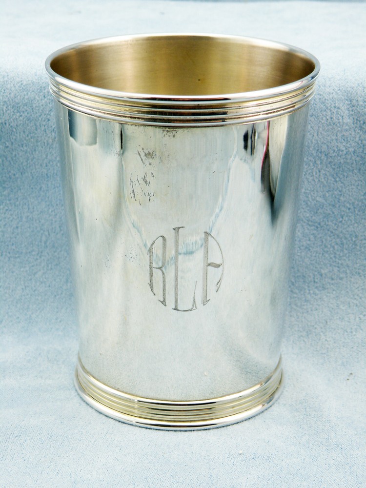 Vintage Manchester Solid Sterling Silver Derby Mint Julep Cup w/Monogrammed