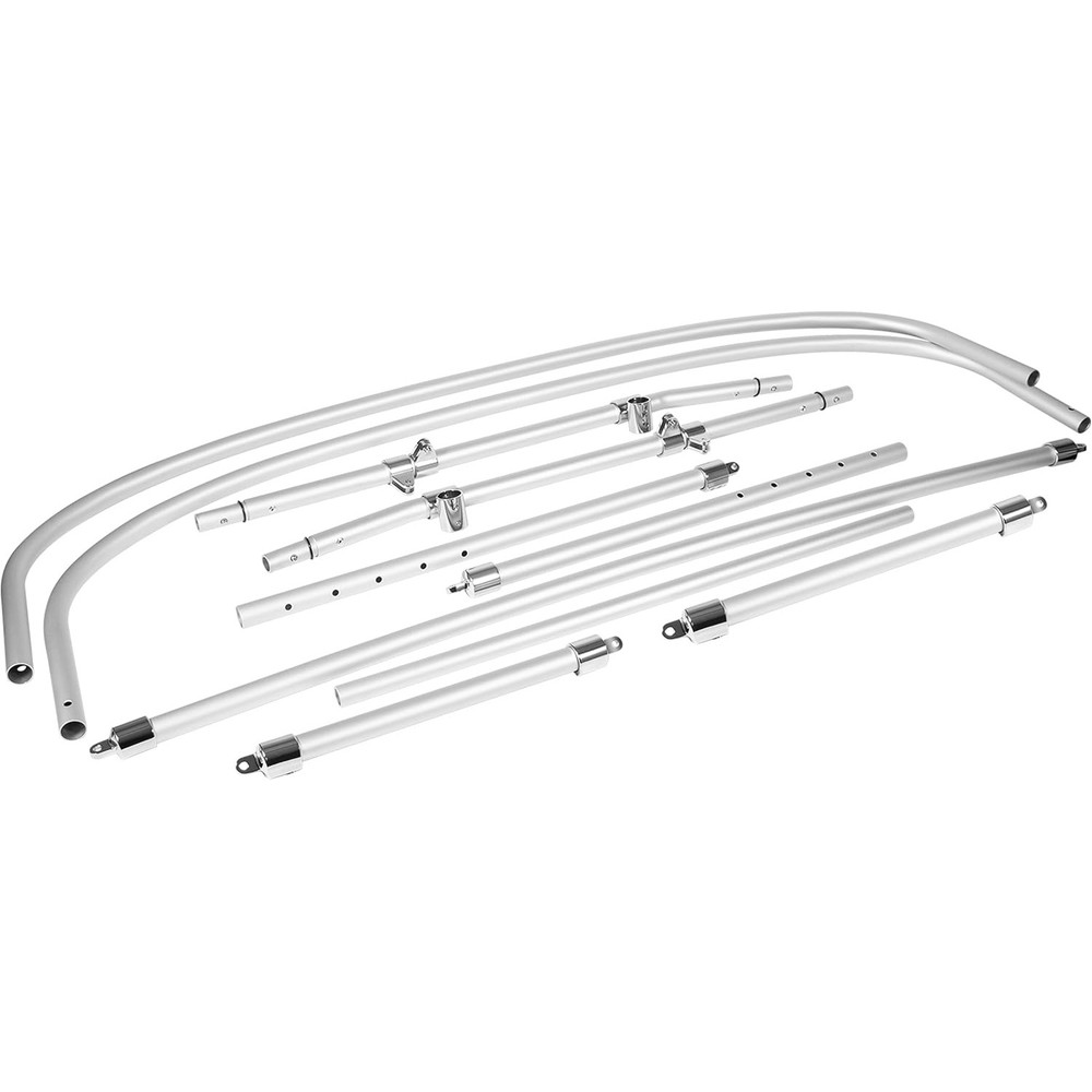 Universal Wakeboard Tower Mounted Flat Cargo Bimini Top Cover 600D Canvas Frame