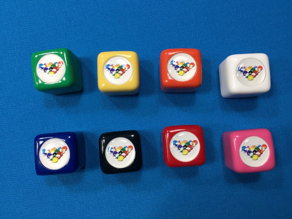 8-Ball Rack Billiard Pool Cue Tip Chalk Holder Table Chalker