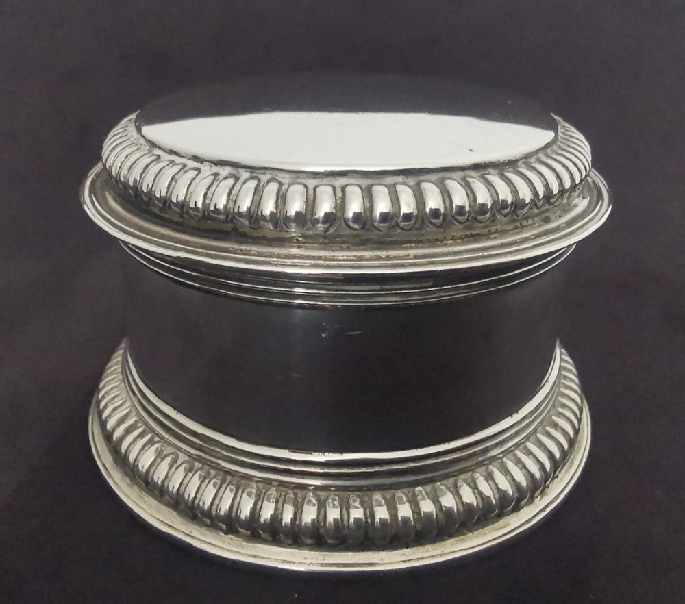 Large Georgian Solid Silver Tobacco Box - Dublin 1806.